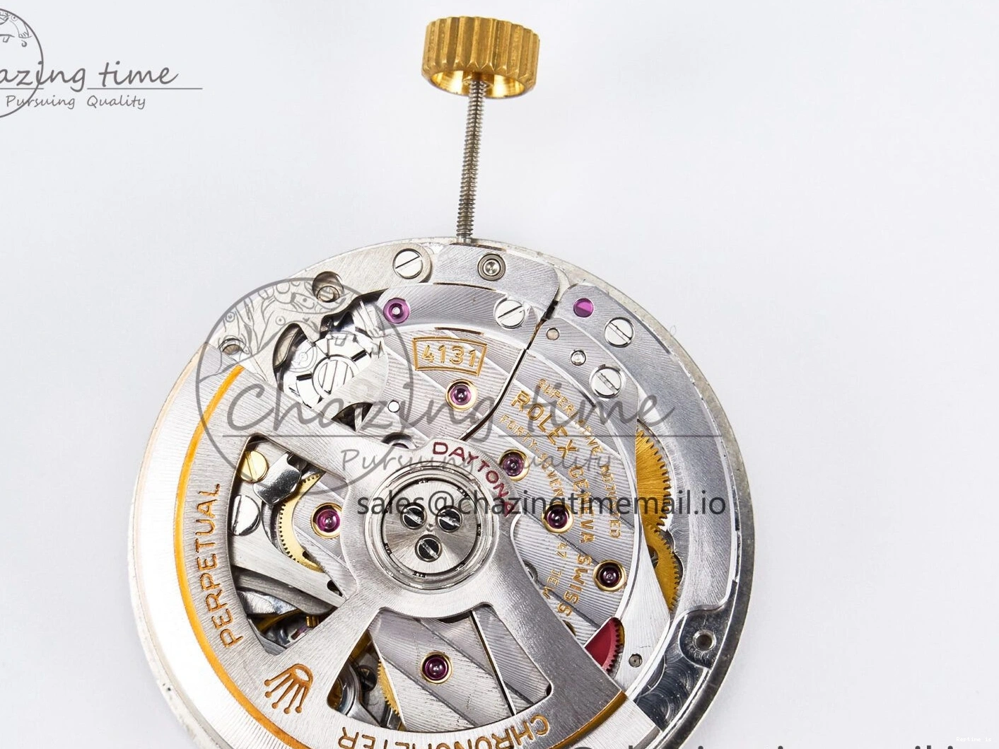 0107 Custom Modded Daytona DD4131 Super Clone 28800 VPH Automatic Movement (Silver Color) HighQuality 919